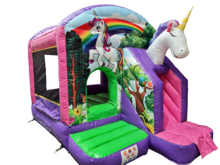 Nieuw te huur springkussen unicorn 4 x3 m 4 x3 m 75  euro per dag Afmetingen 4 x 3 m
